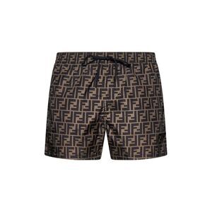 Fendi Men Brown Nylon Fendi Shorts